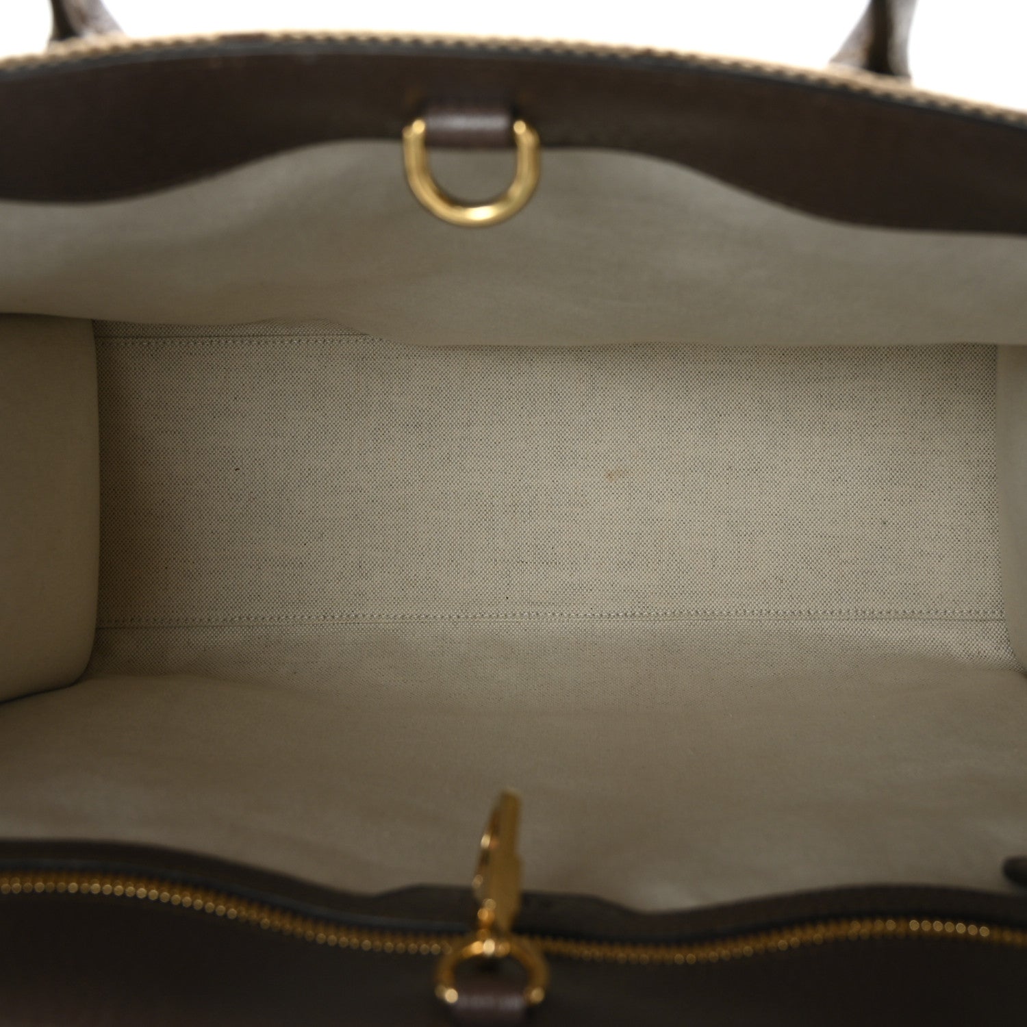 Gucci Monogram Jumbo GG Textured Dollar Calfskin Web Tote Bag Camel Ebony New Acero 4 of 9
