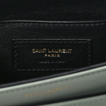 Saint Laurent Smooth Calfskin Small Solferino Satchel Acqua 6 of 11