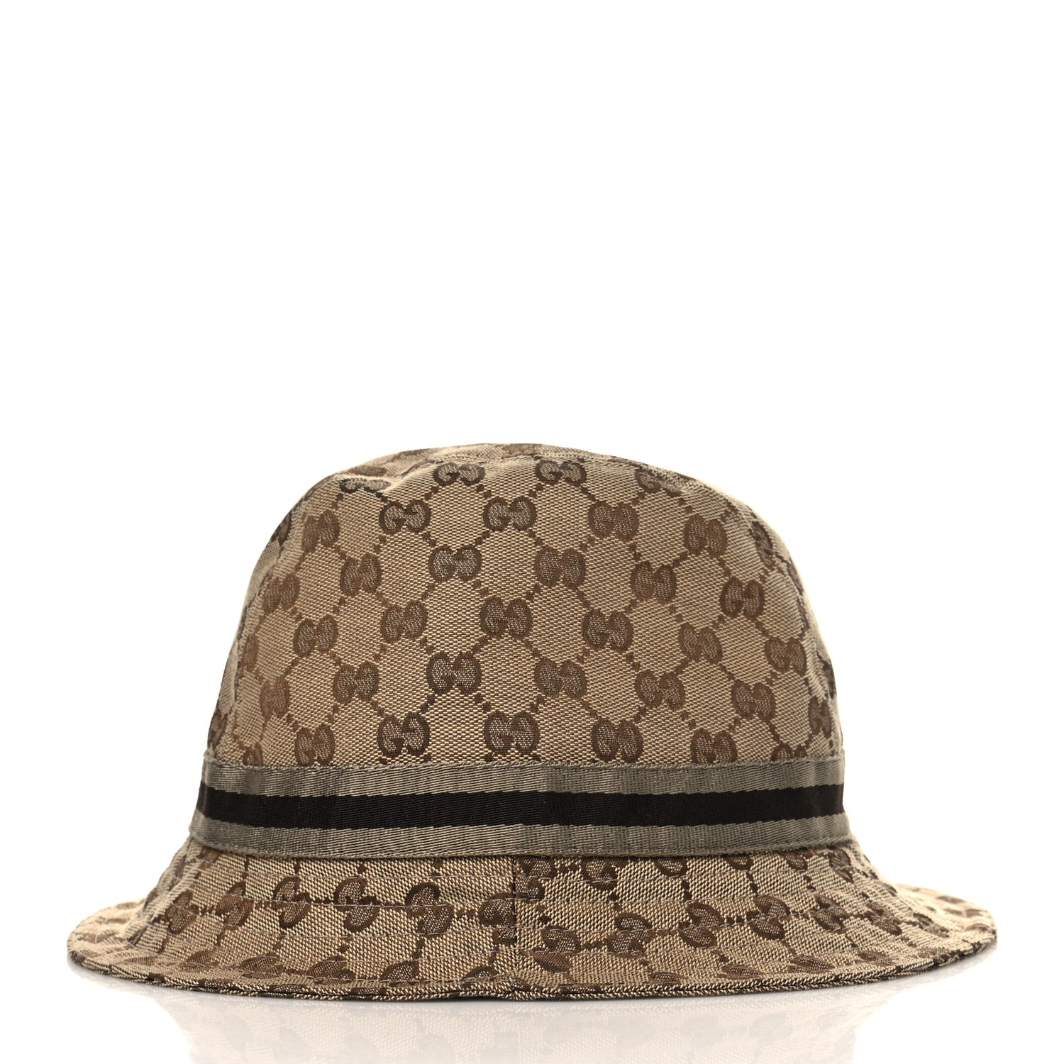 Gucci Monogram Web Bucket Hat XL Brown 5 of 7