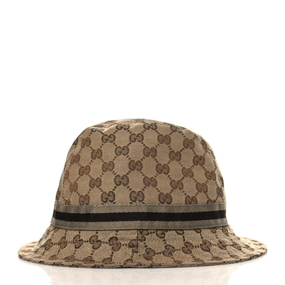 Gucci Monogram Web Bucket Hat XL Brown 5 of 7