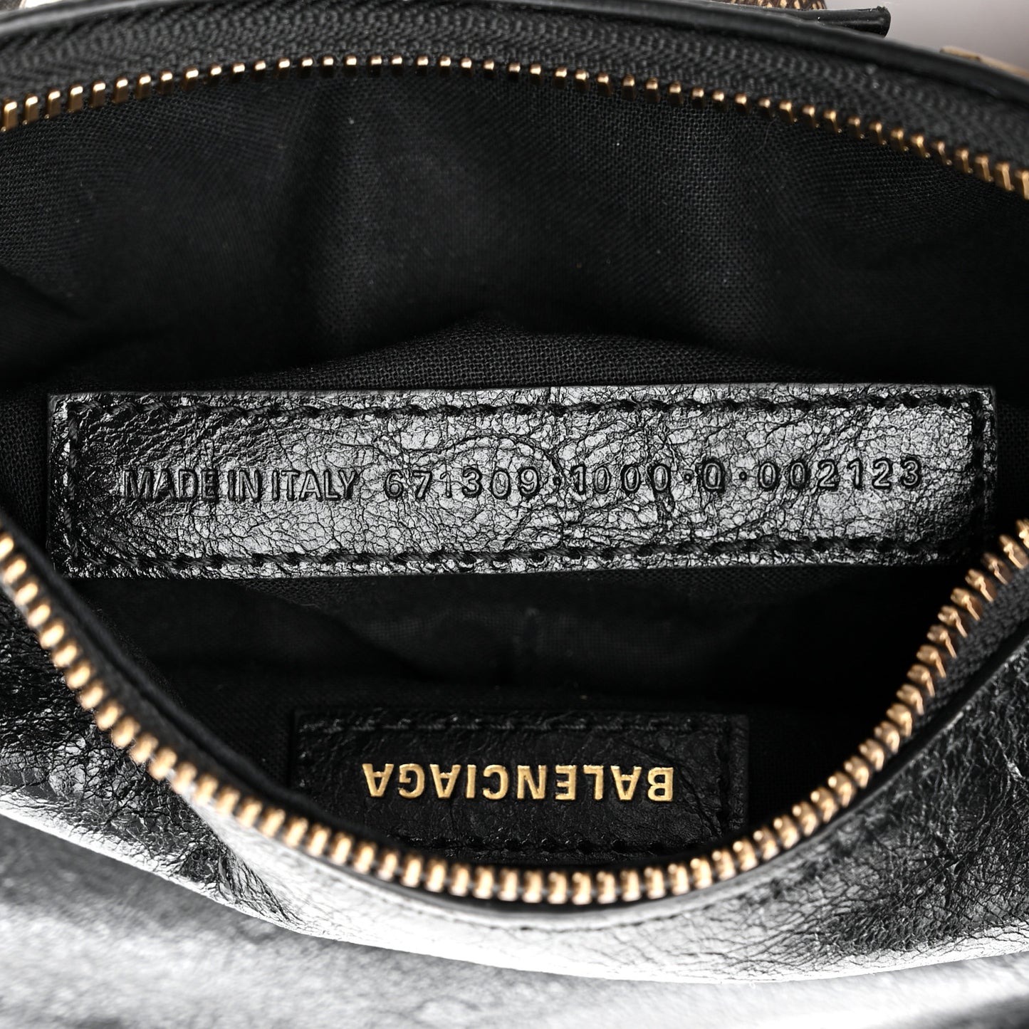 Agneau Arena Pin Embellished Le Cagole Shoulder Bag XS Black