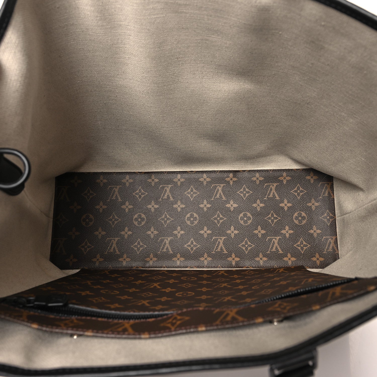 Louis Vuitton Monogram Macassar Weekend Tote GM 5 of 10