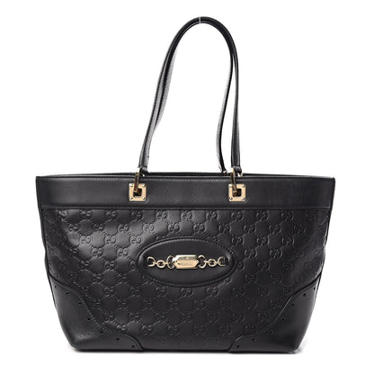Gucci Guccissima Large Punch Tote Black 1 of 12