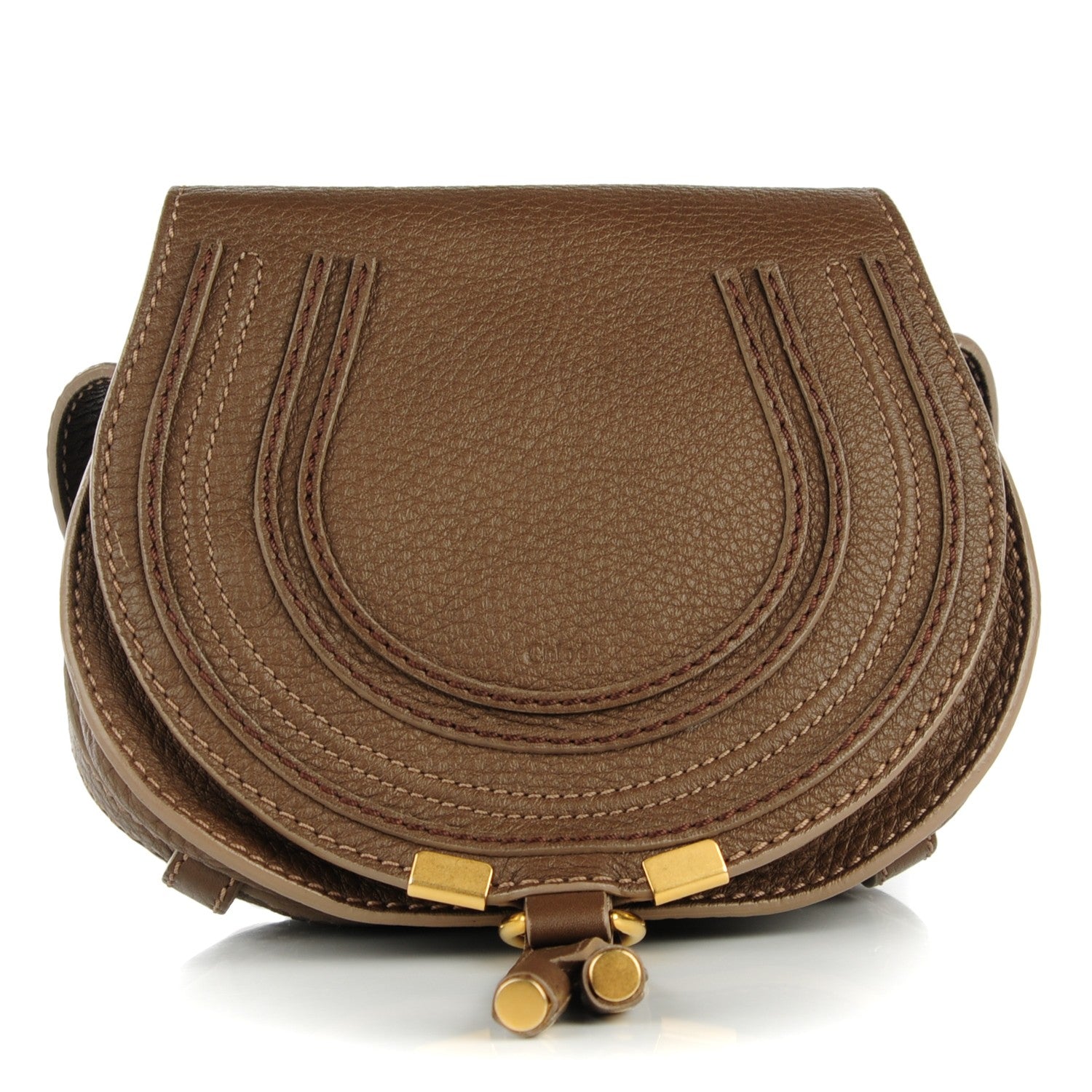 Chloe Calfskin Mini Marcie Round Crossbody Bag Seed 1 of 8