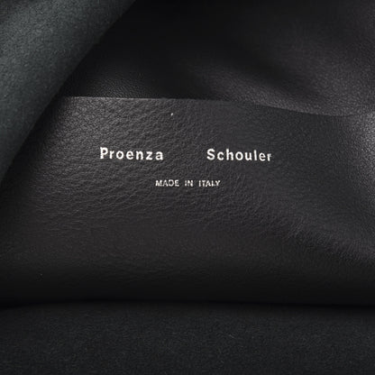 Proenza Schouler Pebbled Calfskin Medium Zip Hobo Black 6 of 9