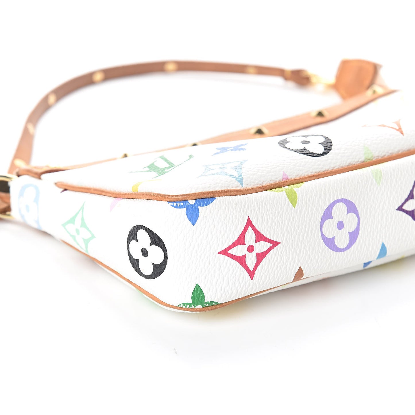 Monogram Multicolor Pochette Accessories White