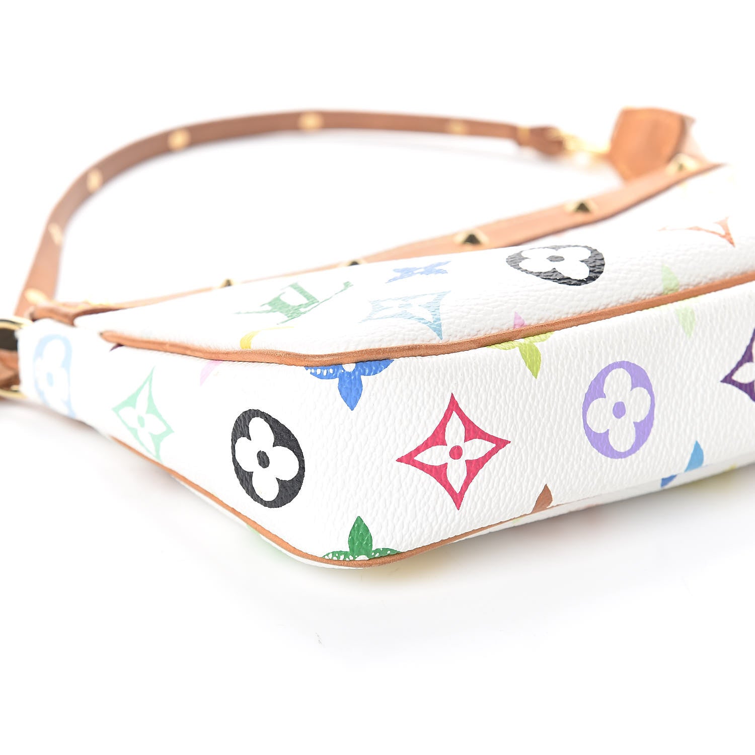 Louis Vuitton Monogram Multicolor Pochette Accessories White 8 of 9