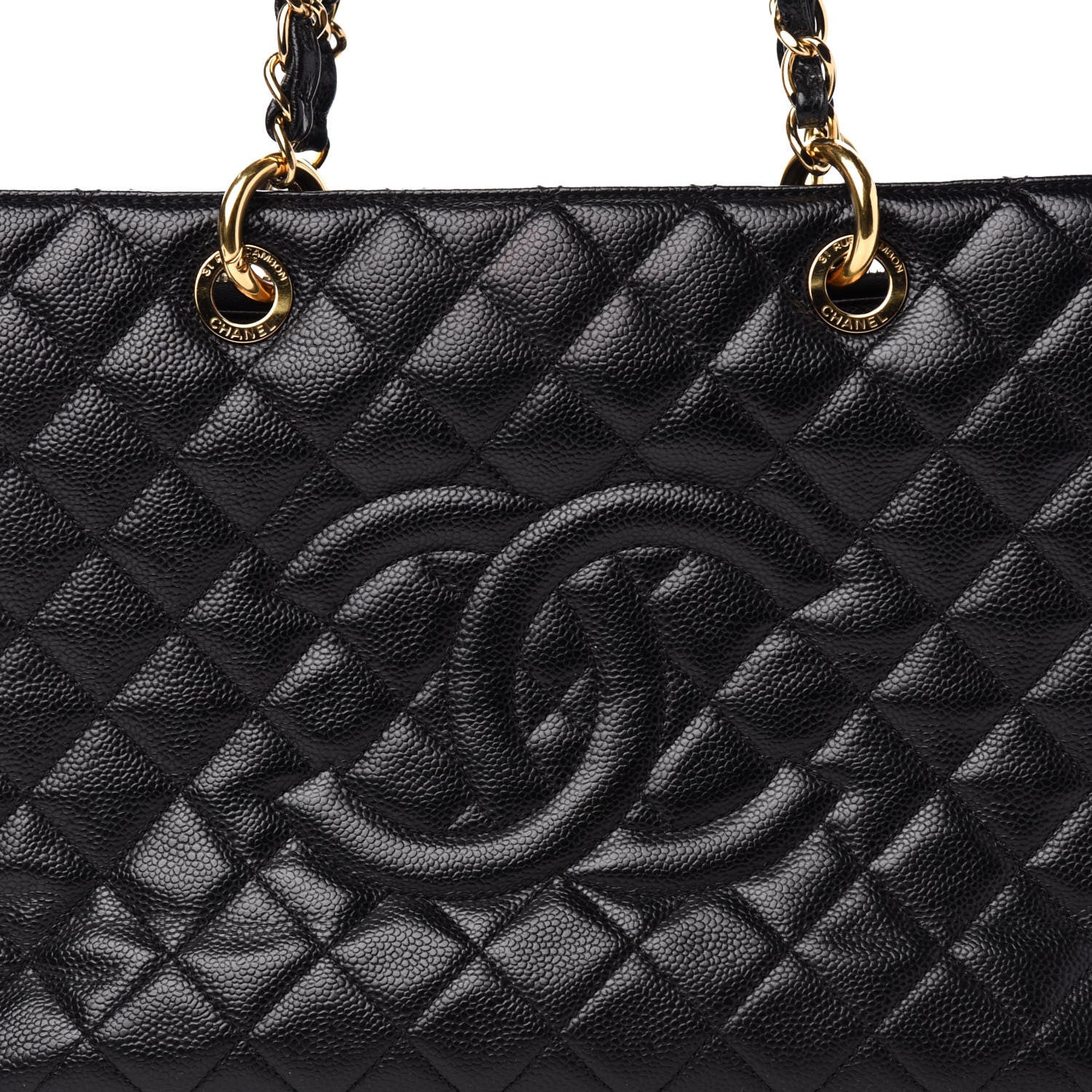 Chanel Caviar Quilted Grand Shopping Tote GST Black 11 of 11