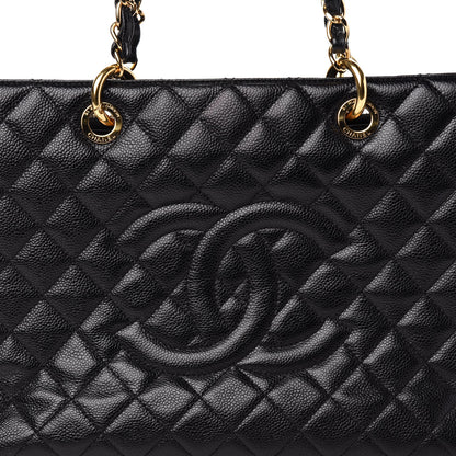 Chanel Caviar Quilted Grand Shopping Tote GST Black 11 of 11