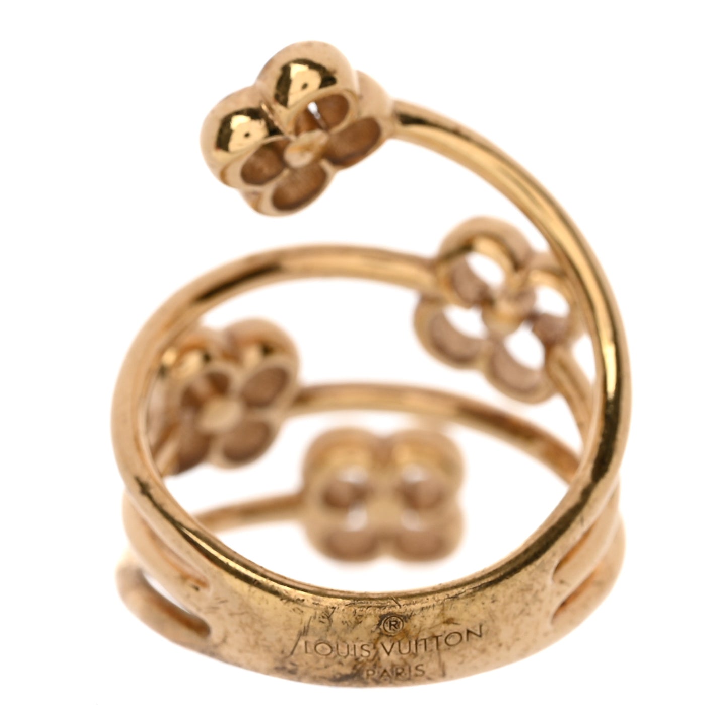 Flower Full Ring M Gold