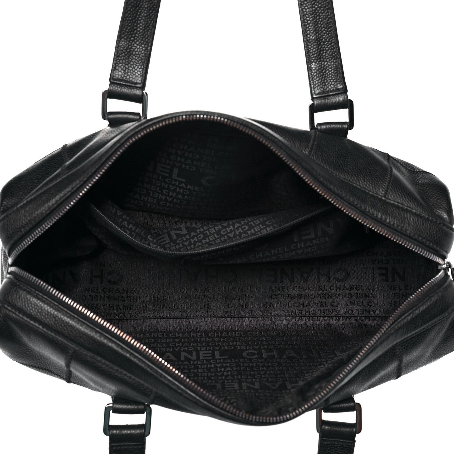 Caviar Square Stitched Tote Black