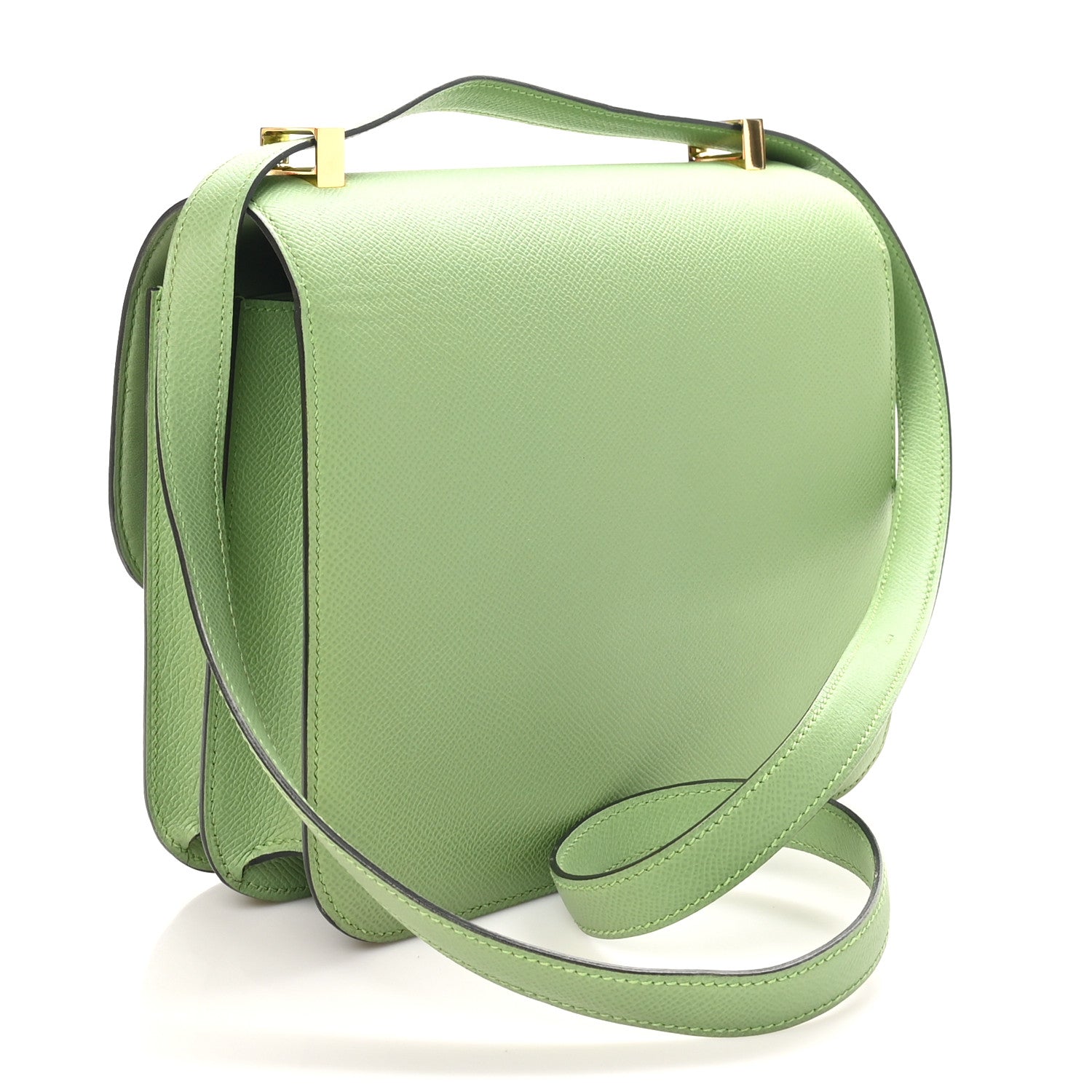 Hermes Epsom Constance 24 Vert Criquet 3 of 11