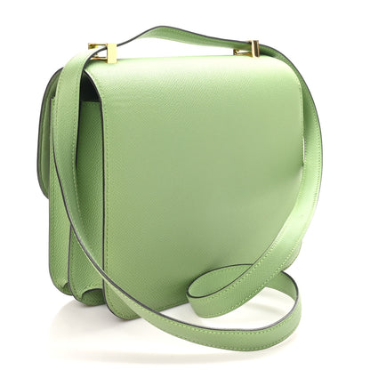 Hermes Epsom Constance 24 Vert Criquet 3 of 11