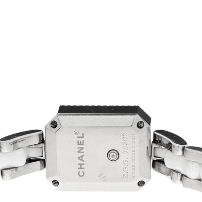 Chanel Stainless Steel Ceramic Diamond Bezel 16mm Premiere Triple Row Quartz Watch White 4 of 4