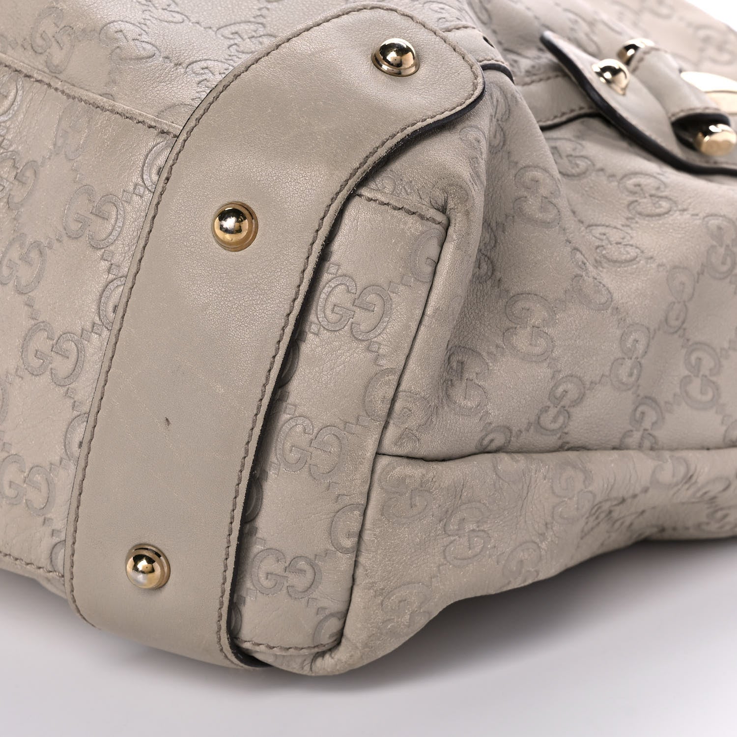 Gucci Guccissima Medium Pelham Shoulder Bag Off White 11 of 12