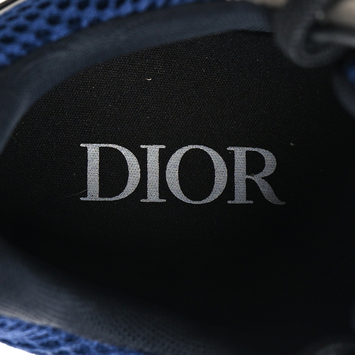 Christian Dior Technical Mesh Calfskin Mens B22 Sneakers 42 Silver Blue White 8 of 8