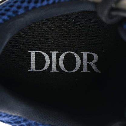 Christian Dior Technical Mesh Calfskin Mens B22 Sneakers 42 Silver Blue White 8 of 8