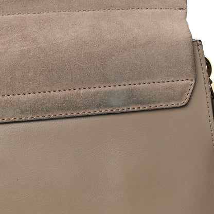 Chloe Calfskin Suede Medium Faye Shoulder Bag Motty Grey 18 of 18
