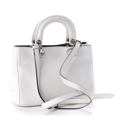 Christian Dior Bullcalf Mini Diorissimo Tote White 3 of 10