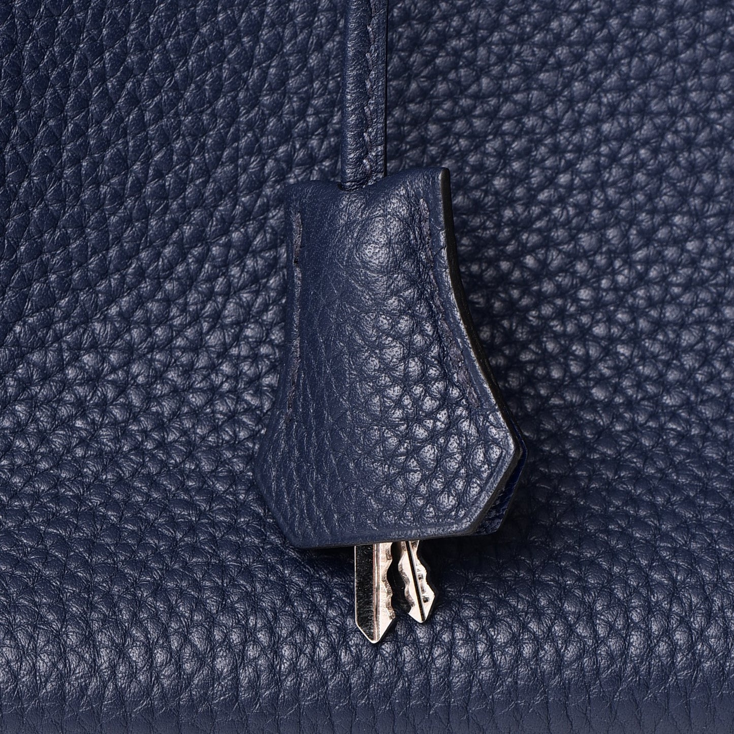 Taurillon Clemence Birkin 35 Bleu Saphir