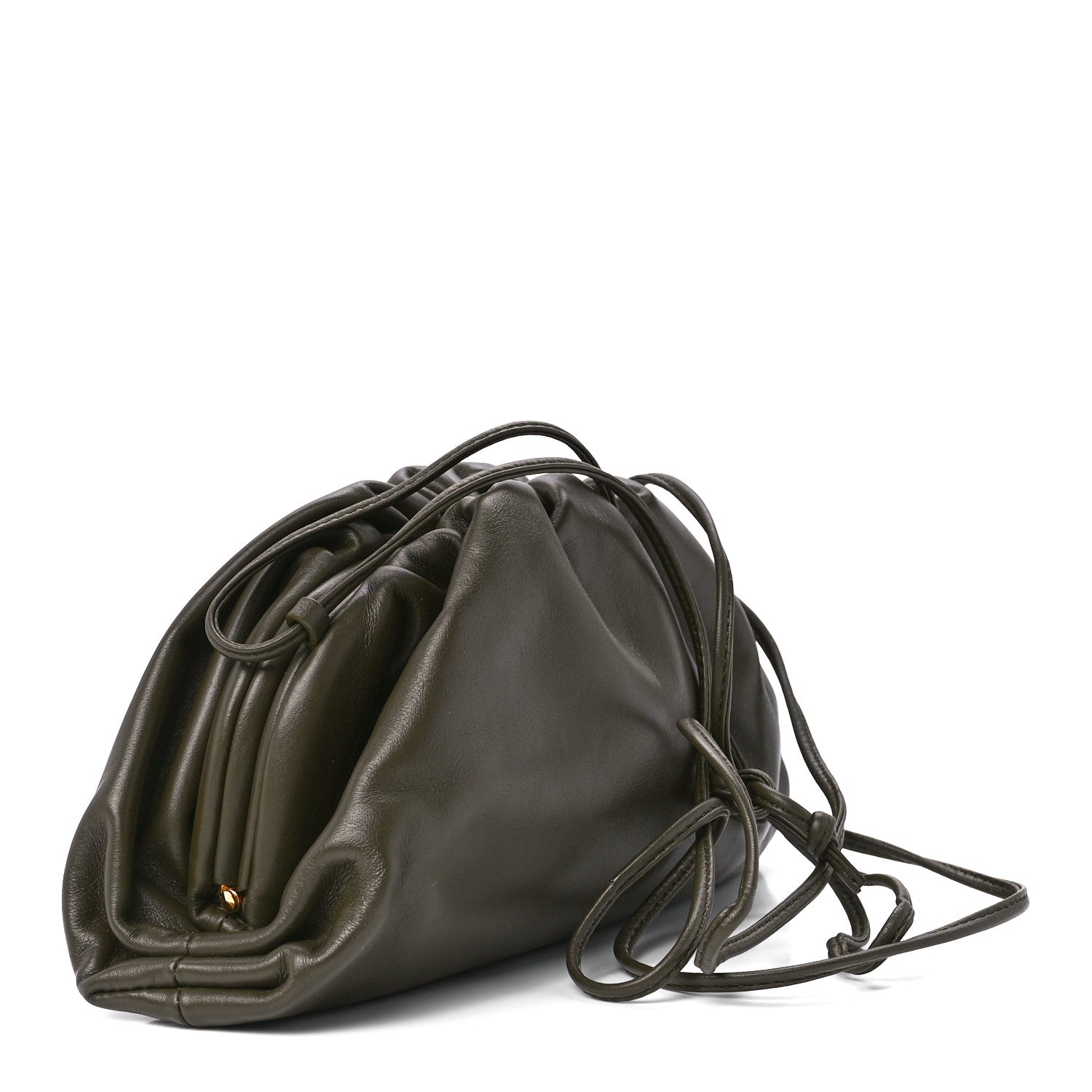 Bottega Veneta Butter Calfskin The Mini Pouch Kaki Fondente 3 of 12