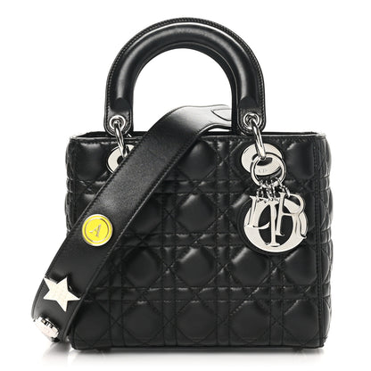 Christian Dior Lambskin Cannage Small Lucky Badges My Lady Dior Black 1 of 10