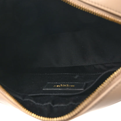 Saint Laurent Calfskin Matelasse Monogram Lou Camera Bag Dark Beige 5 of 11