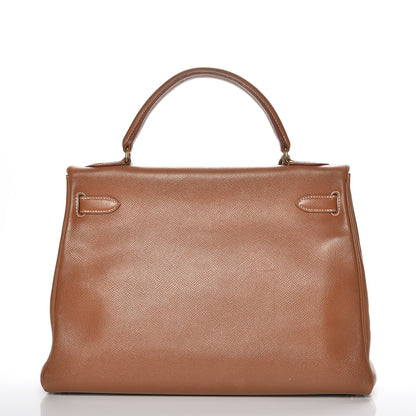 Hermes Courchevel Kelly Retourne 32 Gold 6 of 34