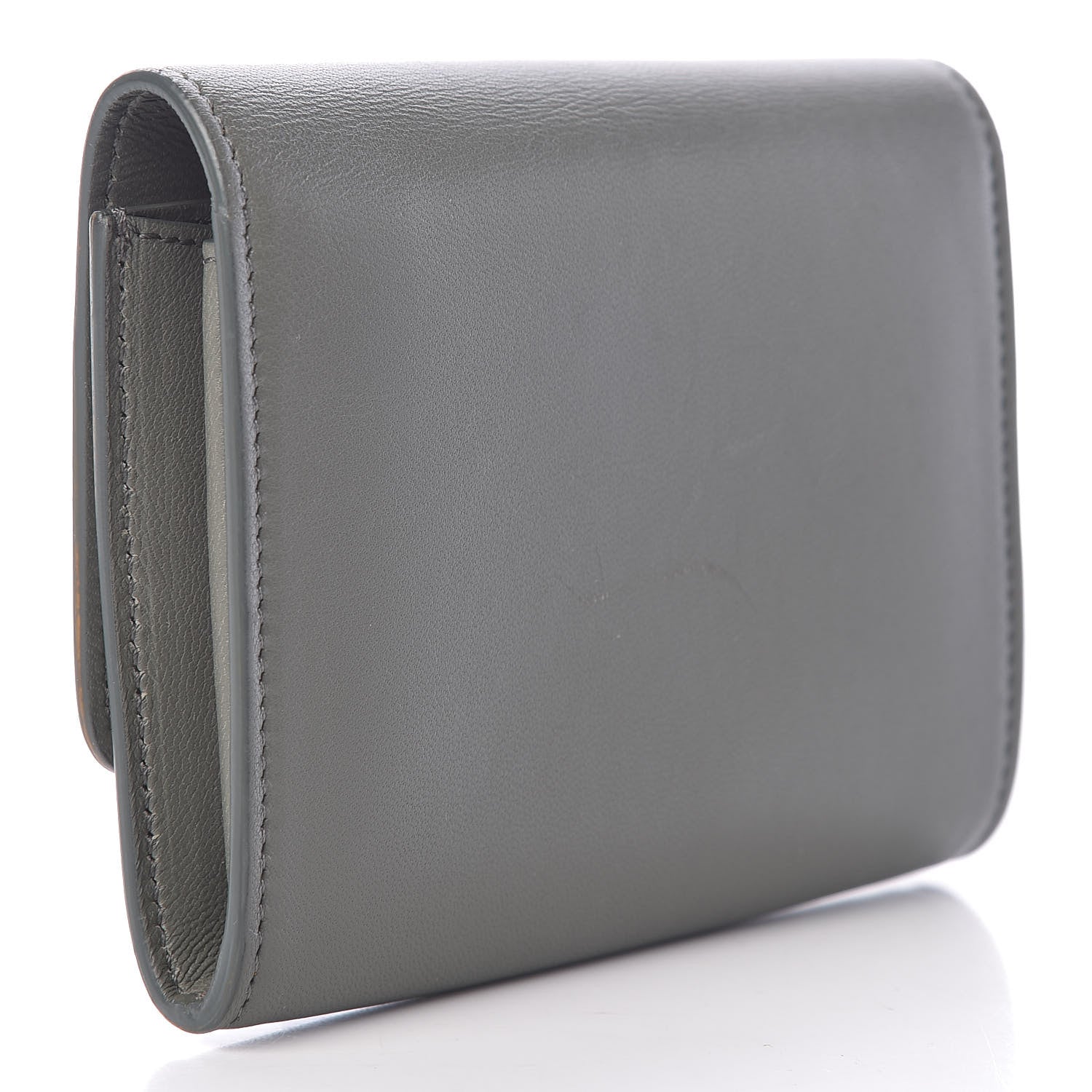 Celine Smooth Calfskin Compact Wallet Smoke 3 of 11