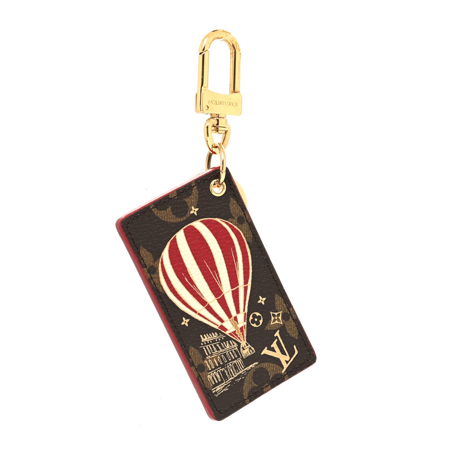 Damier Ebene Illustre Air Balloon Bag Charm Grenade