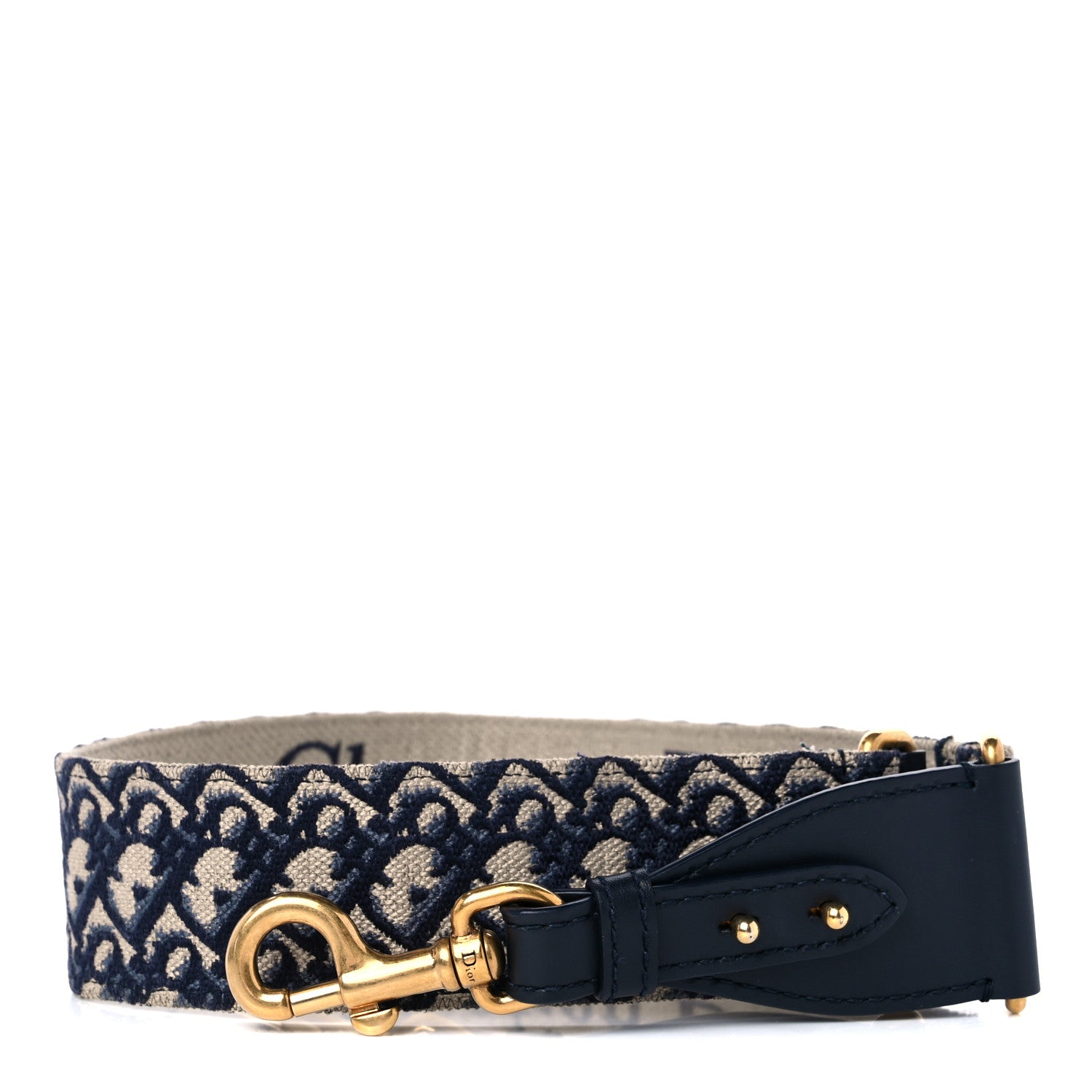 Christian Dior Oblique Shoulder Strap Blue 1 of 3