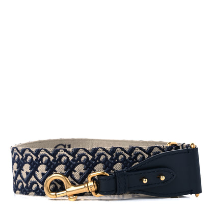 Christian Dior Oblique Shoulder Strap Blue 1 of 3