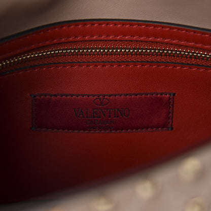 Valentino Garavani Lambskin Medium Rockstud Spike Shoulder Bag Poudre 8 of 9