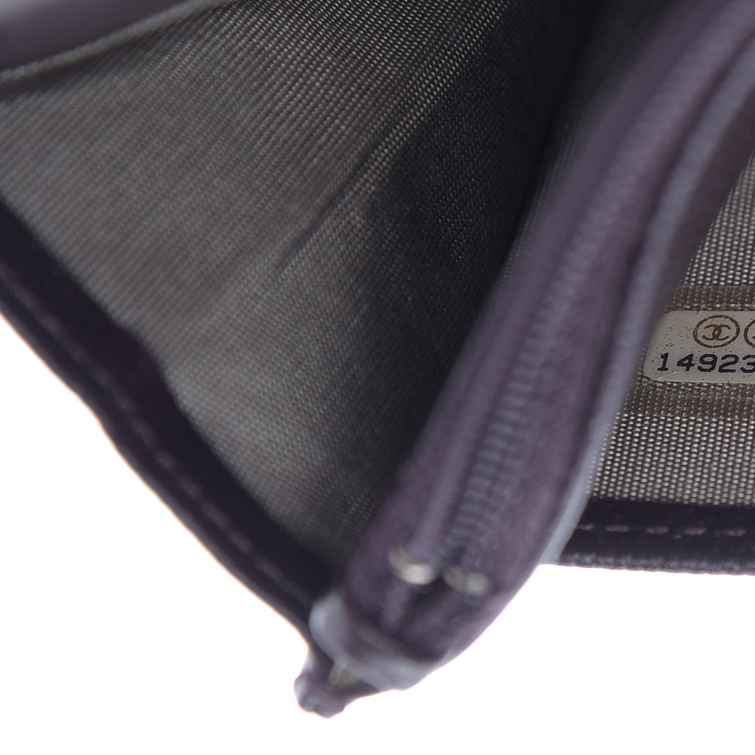 Chanel Caviar Sevruga Wallet On Chain WOC Plum 10 of 10
