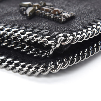 Stella McCartney Shaggy Deer Crystal Falabella Clutch Black 10 of 16