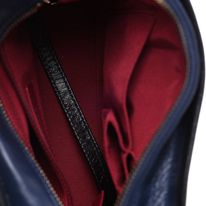 Chanel Aged Calfskin Quilted Small Gabrielle Hobo Navy Black 5 of 10