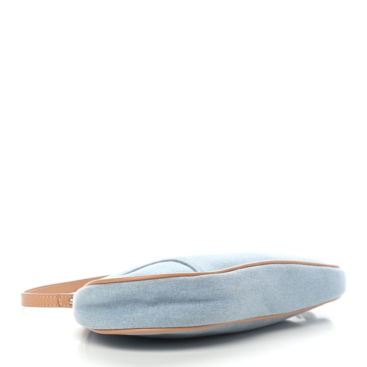 Denim Mini Saddle Pochette Blue