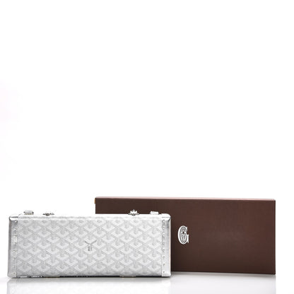 Goyard Goyardine Saint Honore Clutch Silver 10 of 10