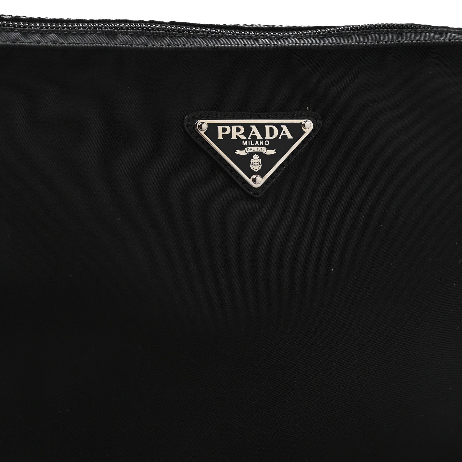 Prada Nylon Cosmetic Pouch Black 4 of 8