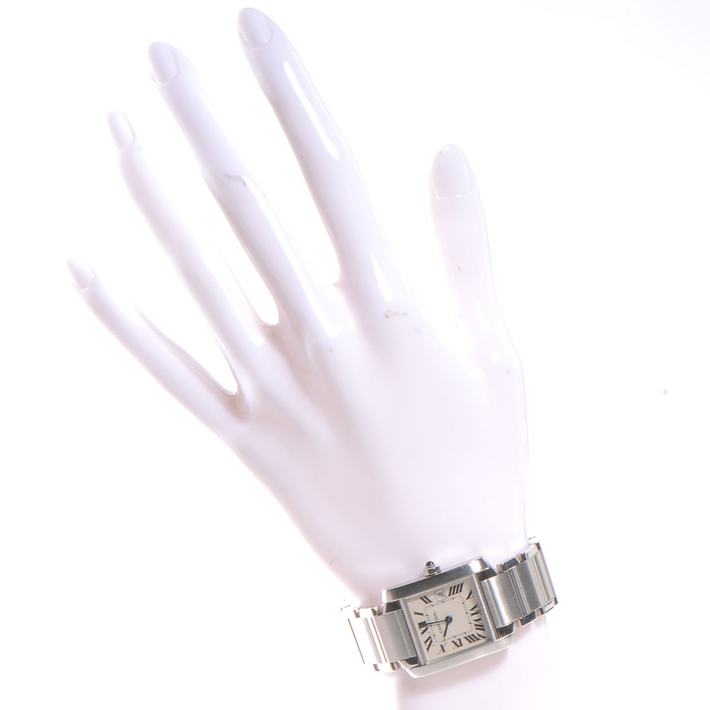 Stainless Steel 25mm Tank Francaise Quartz Watch