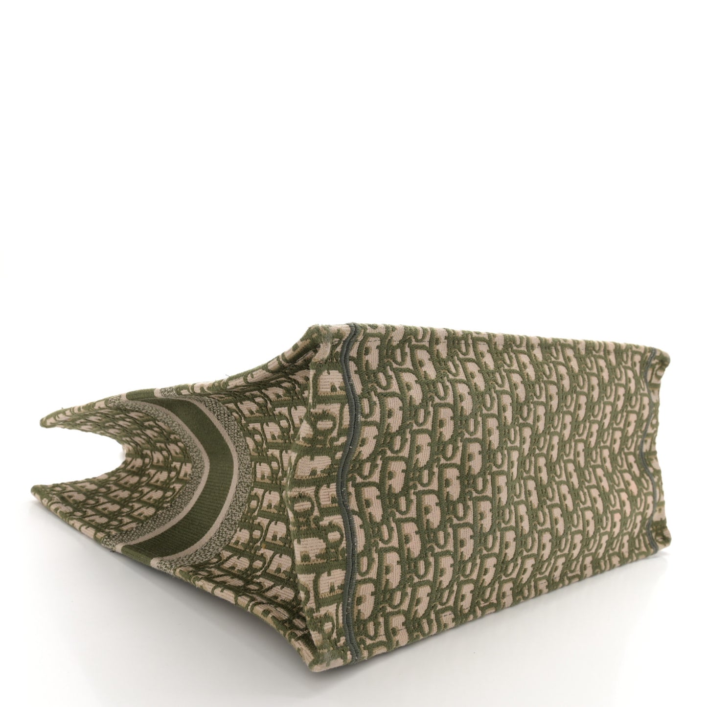 Oblique Large Book Tote Vert Multicolor