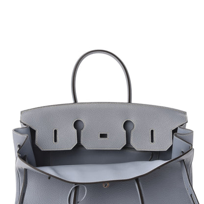 Hermes Togo Birkin 35 Bleu Lin 16 of 33