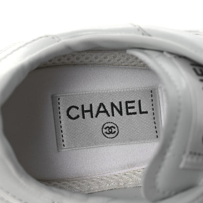 Chanel Calfskin Womens CC Sneakers 40.5 White 9 of 11