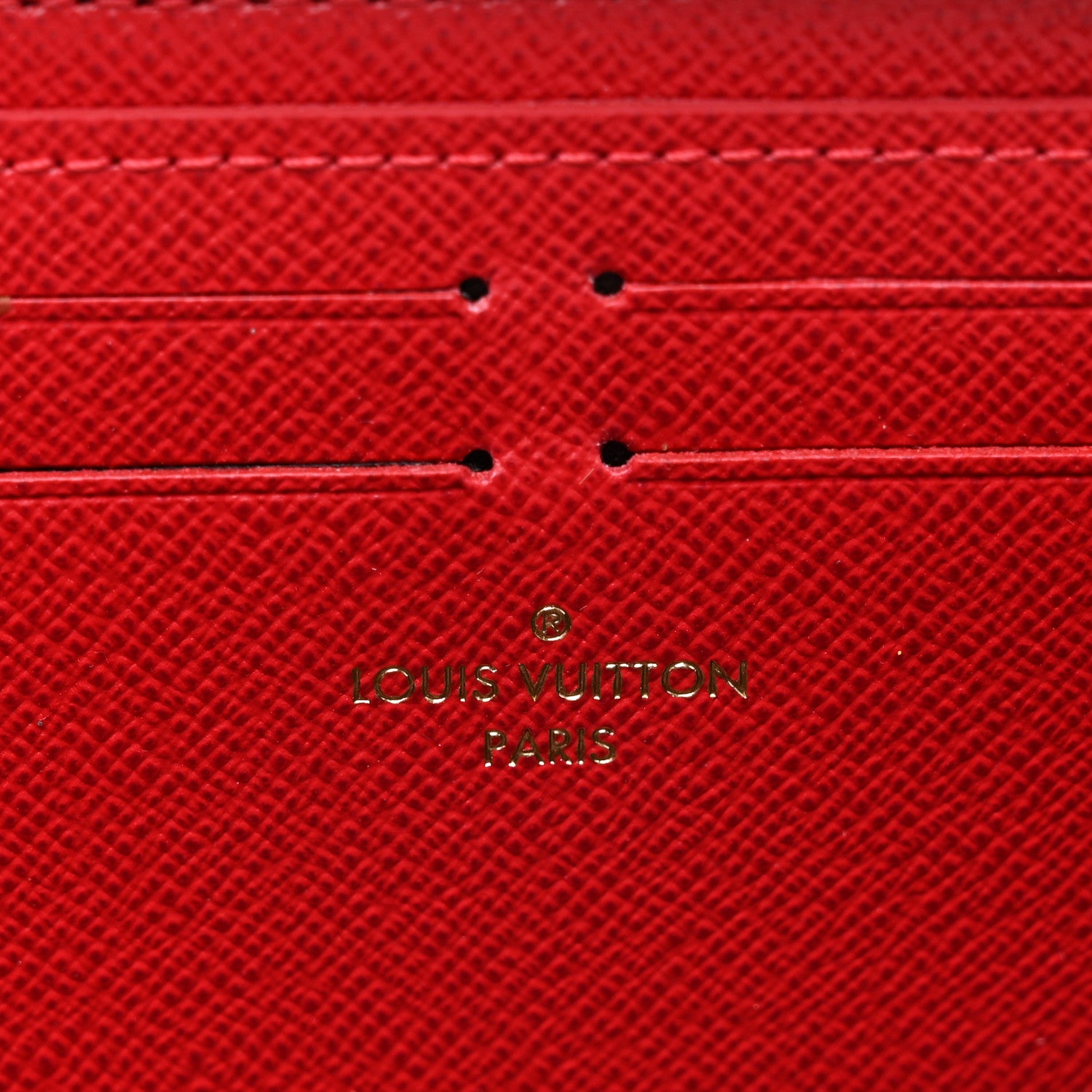 Louis Vuitton Damier Ebene Clemence Wallet Cherry 6 of 6