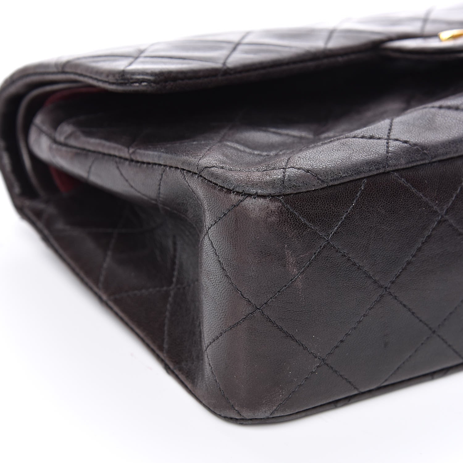 Chanel Lambskin Quilted Small Double Flap Black 8 of 10