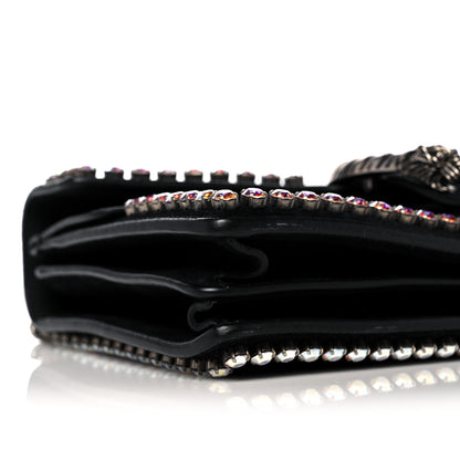 Gucci Suede Crystal Small Dionysus Shoulder Bag Black 9 of 15