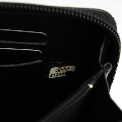 Chanel Lambskin Quilted Small Boy Zip Around Wallet Black 8 of 8