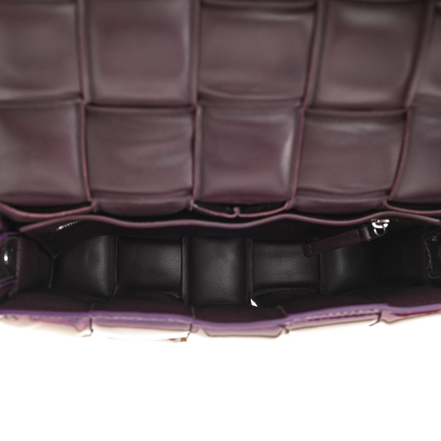 Bottega Veneta Glossy Nail Polish Nappa Maxi Intreccio Padded Cassette Crossbody Bag Holographic 5 of 8