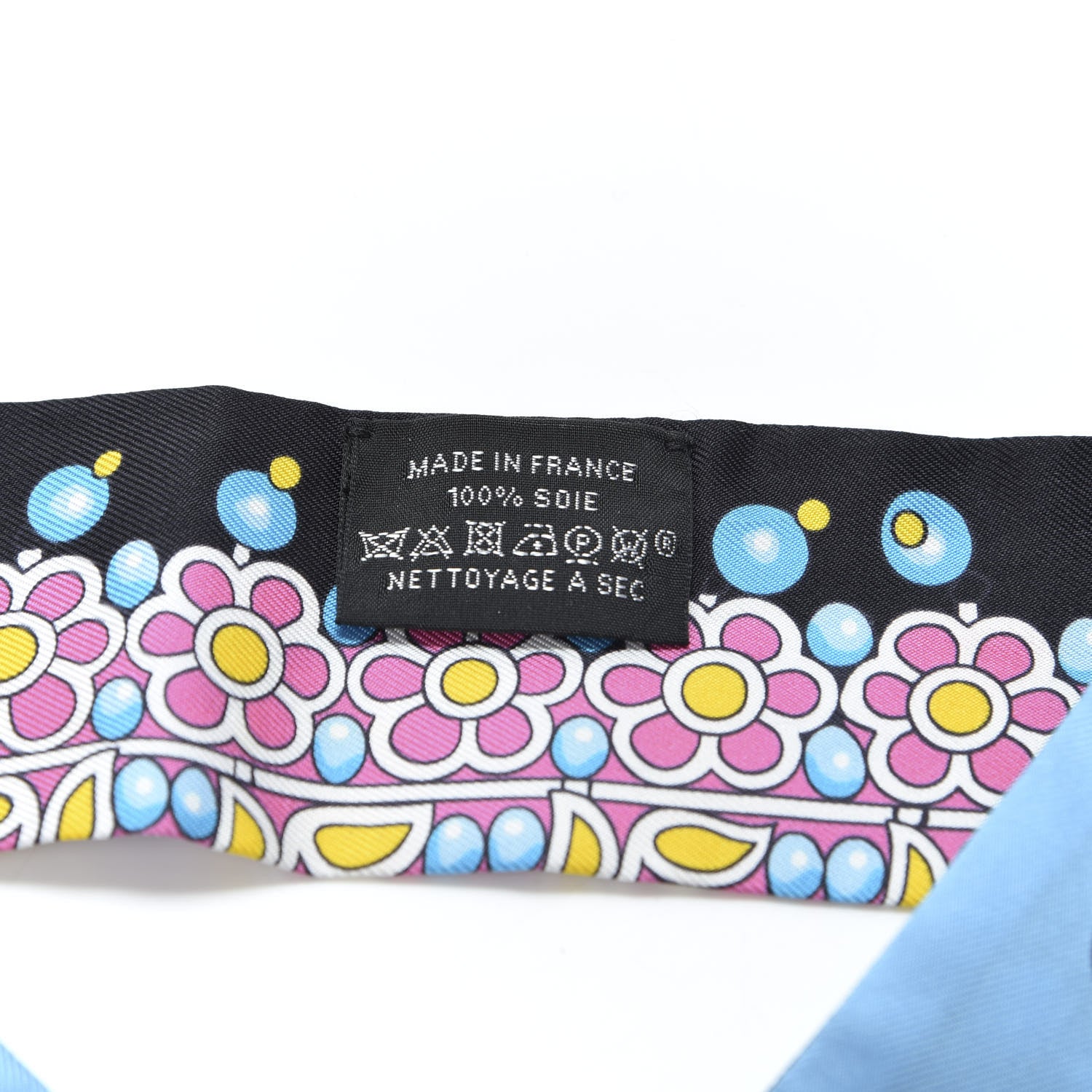 Hermes Silk Parures Des Maharajas Twilly Ciel Black Rose Vif 2 of 4