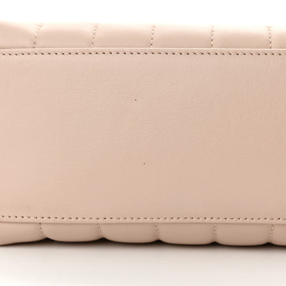 Saint Laurent Calfskin Y Quilted Monogram Small Loulou Shopper Marble Pink 12 of 13